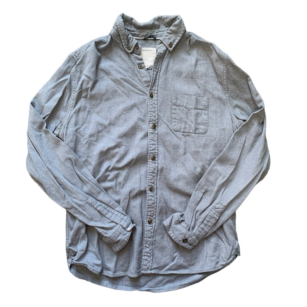 Life After Denim Gray Button Down Shirt M